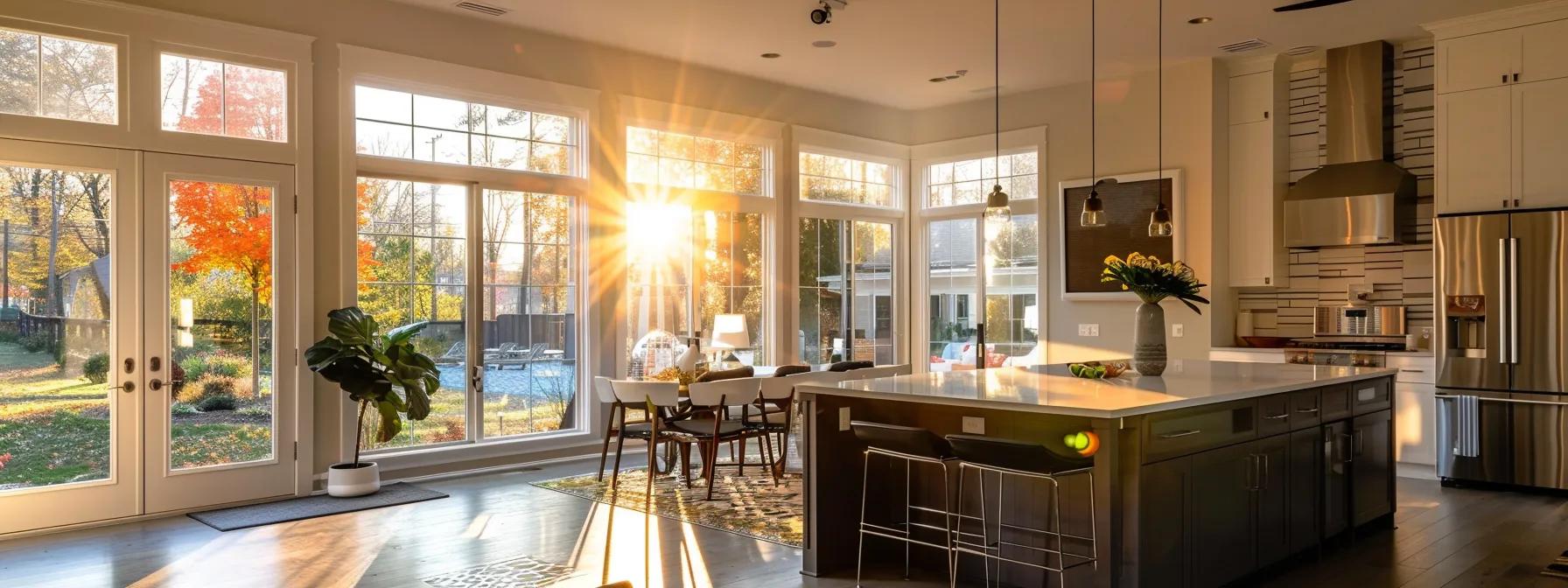 a vibrant comparison of a modern energy-efficient hvac system, seamlessly integrated into a sunny greensboro home, juxtaposed against an outdated traditional unit, highlighting the stark contrast in design and efficiency.